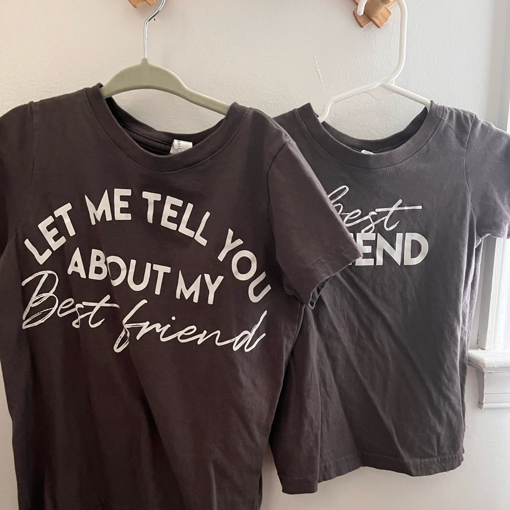 Sibling shirt size 4 and 2